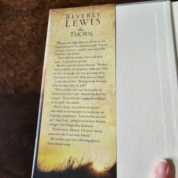 Rose Trilogy #1 The Thorn, By Beverly Lewis, Hardcover, Pre-owned - Picture 4 of 7